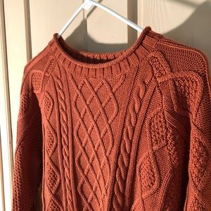 LLBean Cable Knit Sweater - Medium